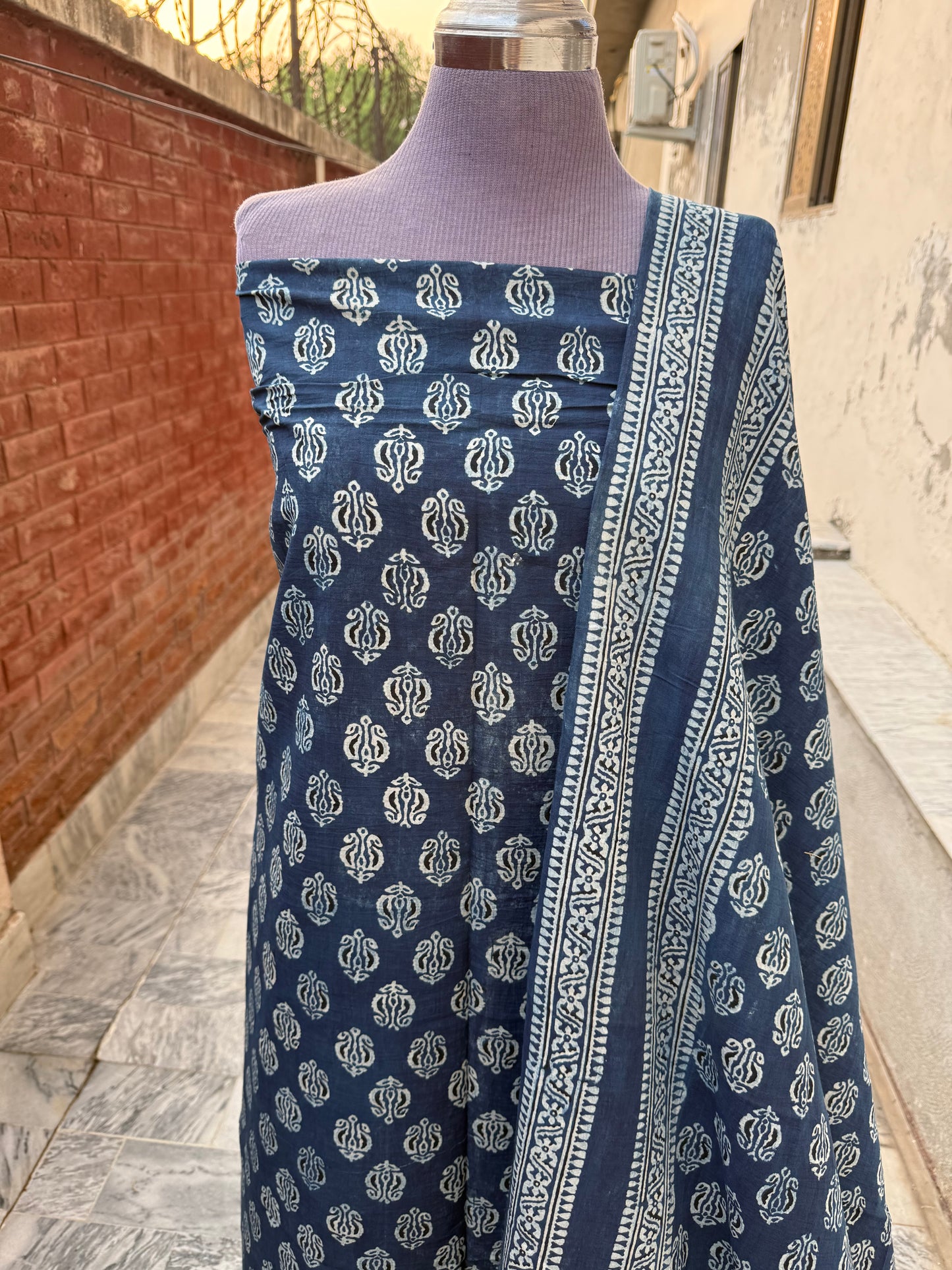 2 Piece (Natural dye) Indigo