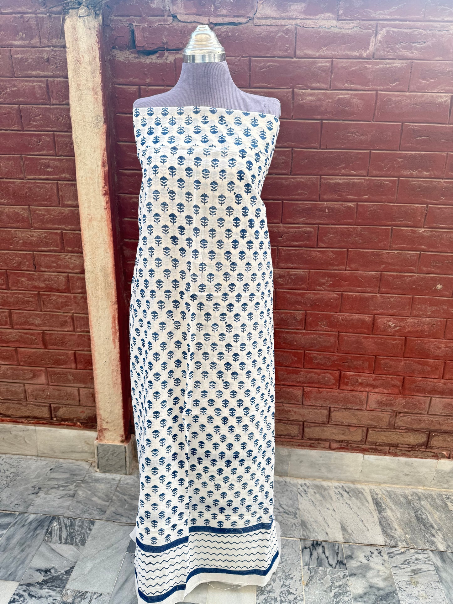 Phulkari kurta (blue)