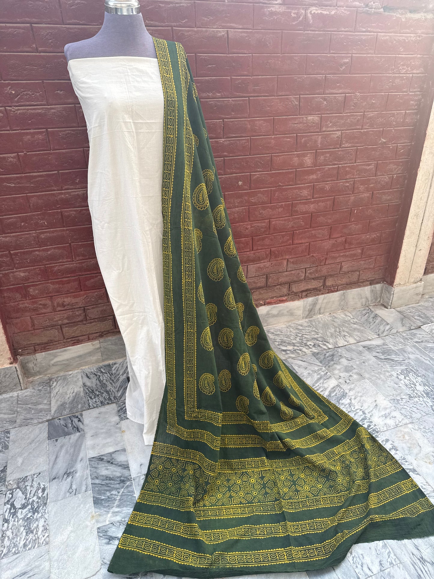 Haree Ajrak Shawl