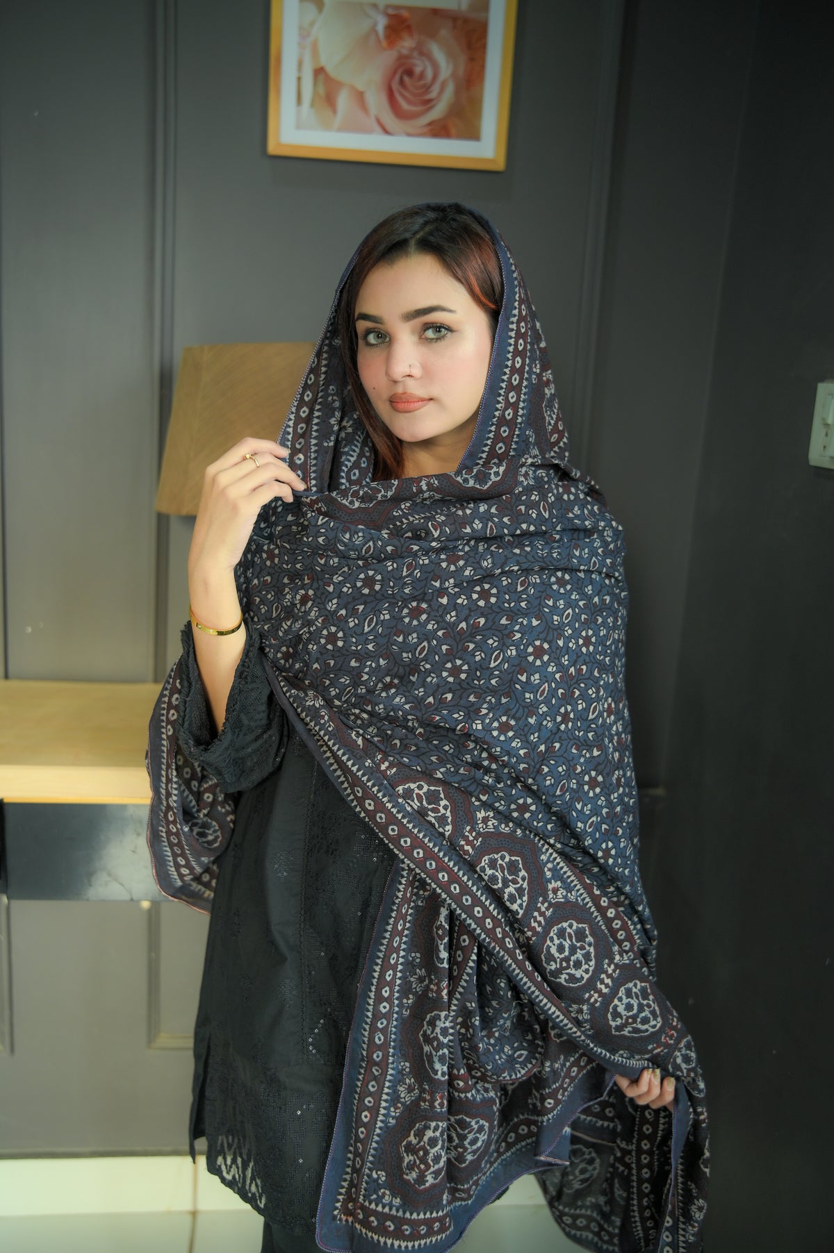 Neelam Ajrak Shawl