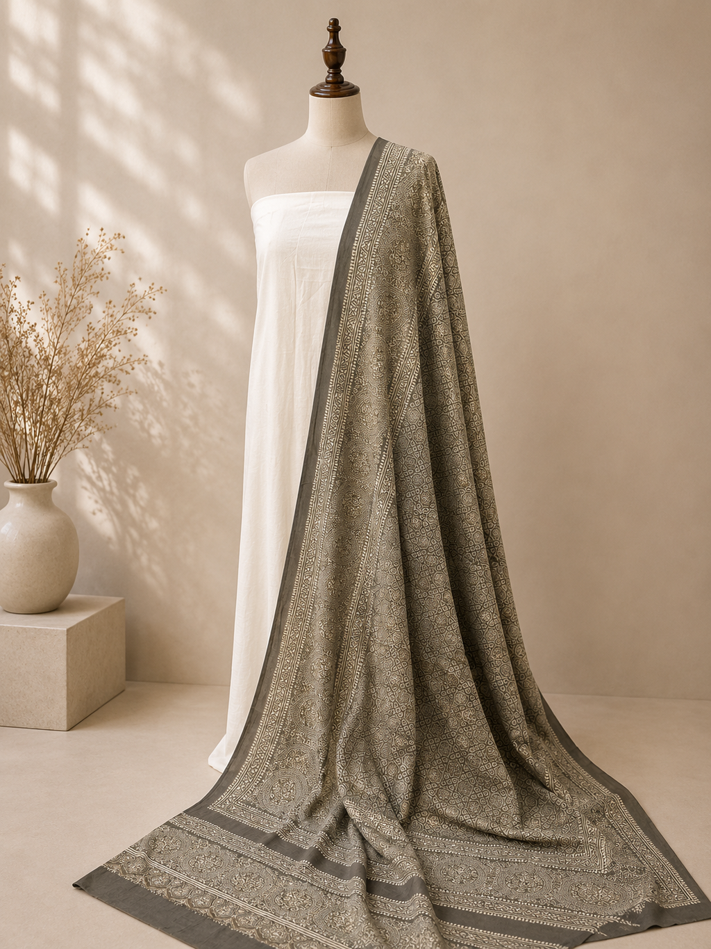 Surma Ajrak Shawl