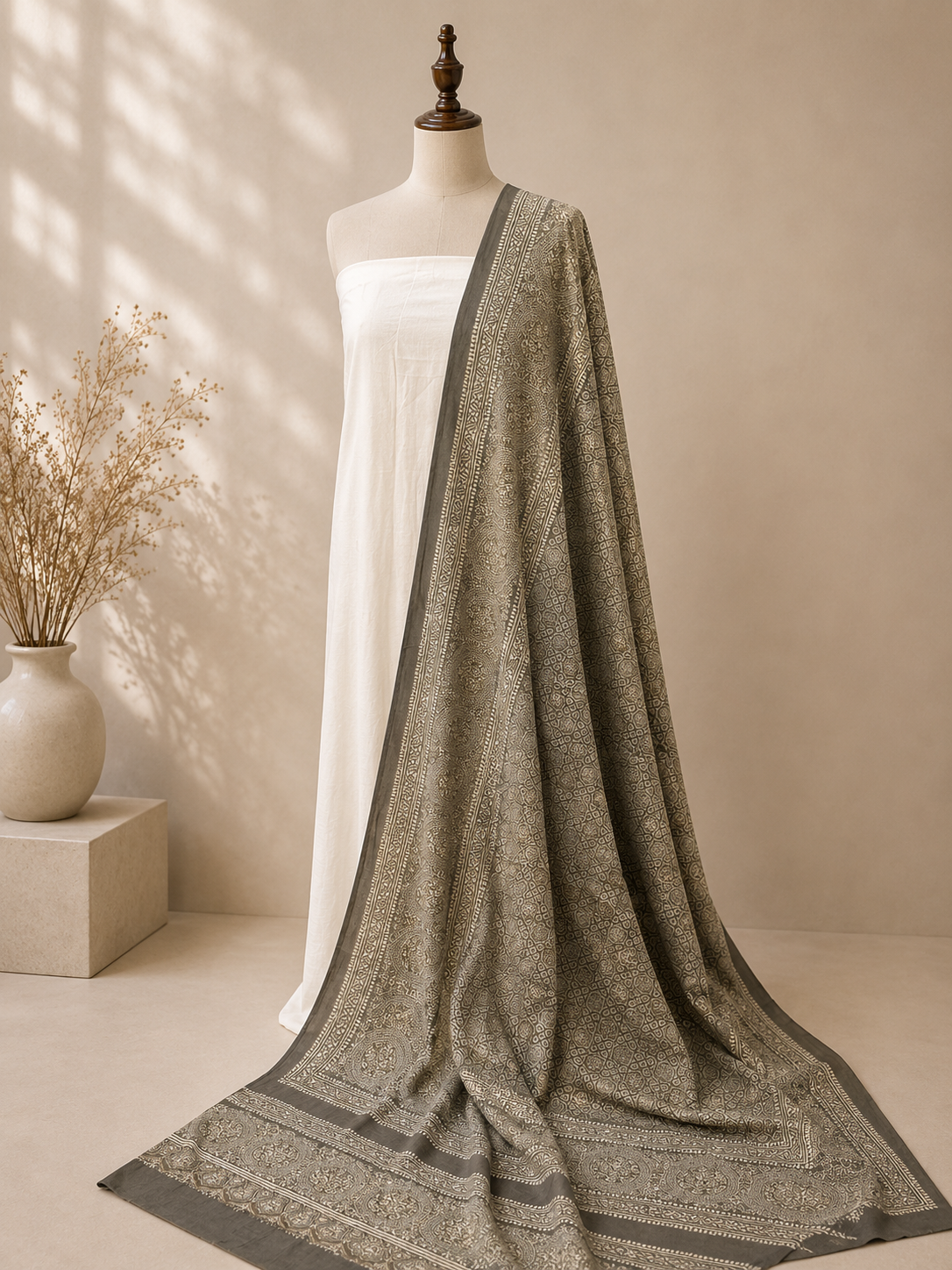 Surma Ajrak Shawl