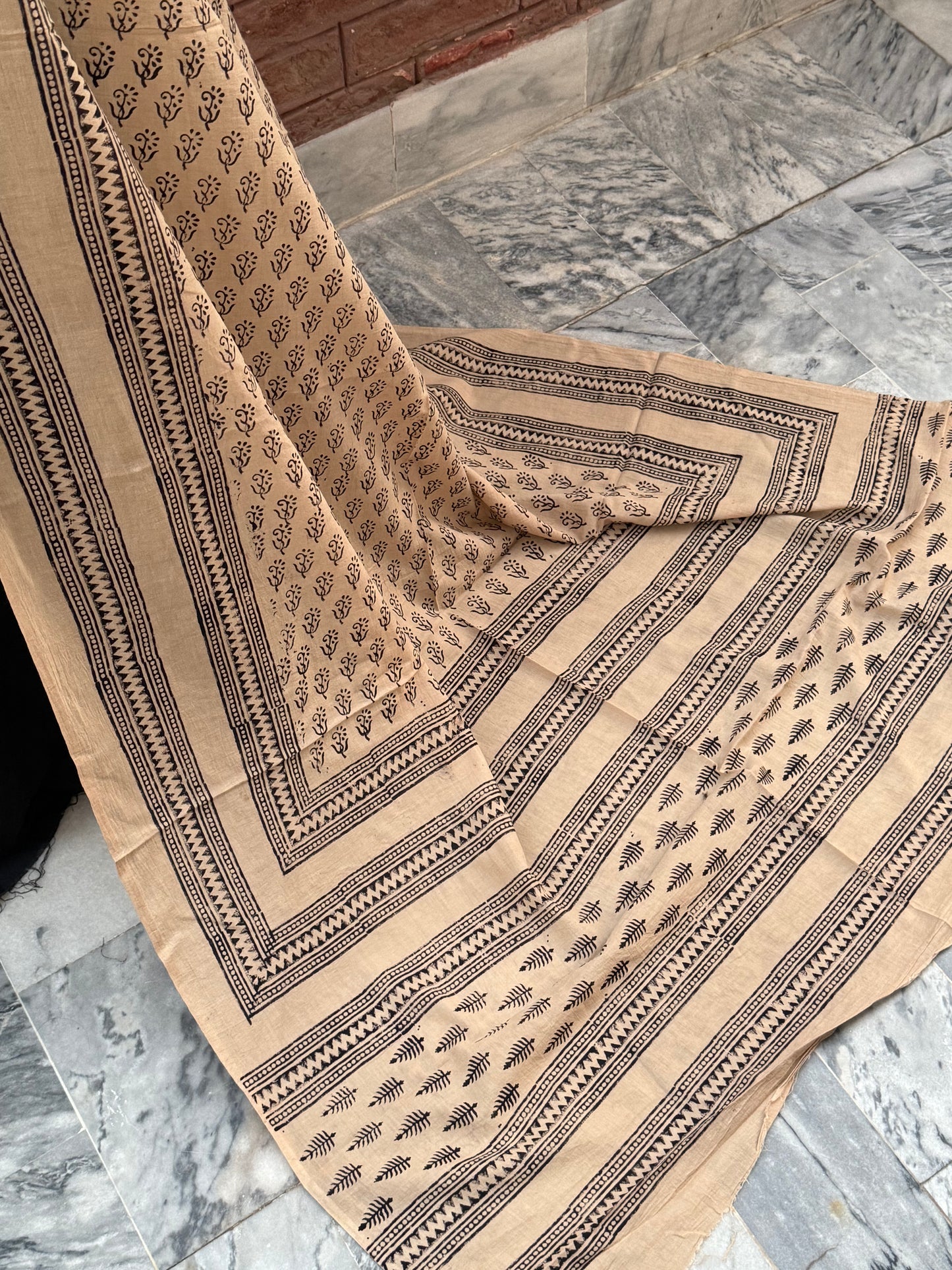 Dupata/Shawl Cream beige