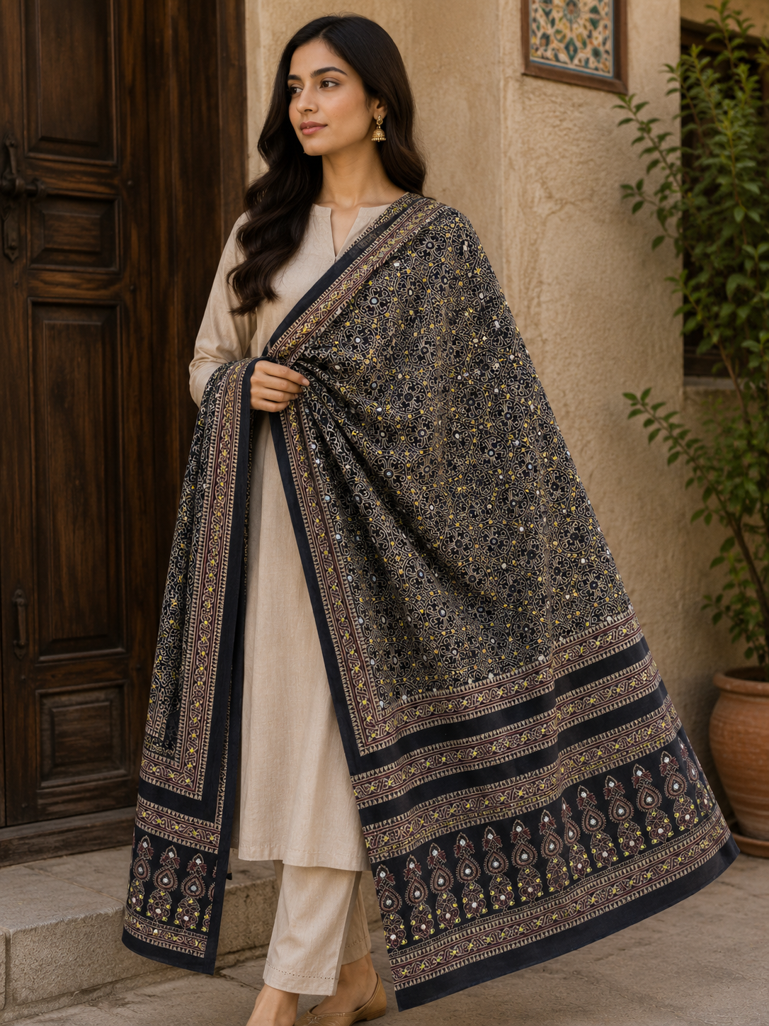 Pure lawn Sitara embellished