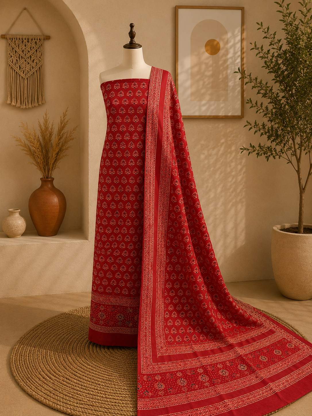 Surkh 2 piece (Natural dye)