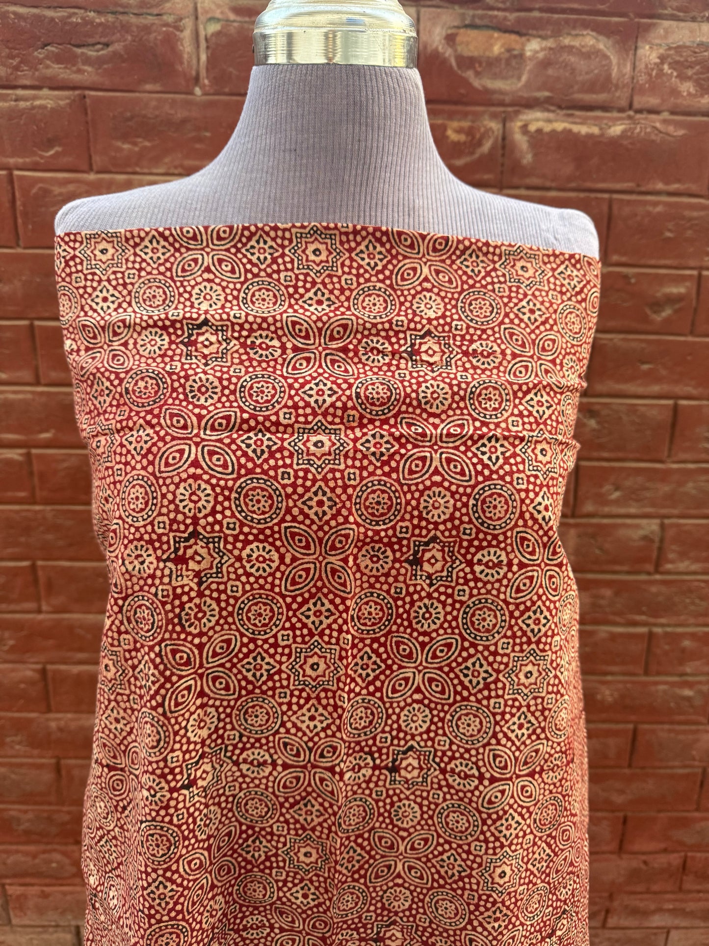 Asli Ajrak kurta (red)
