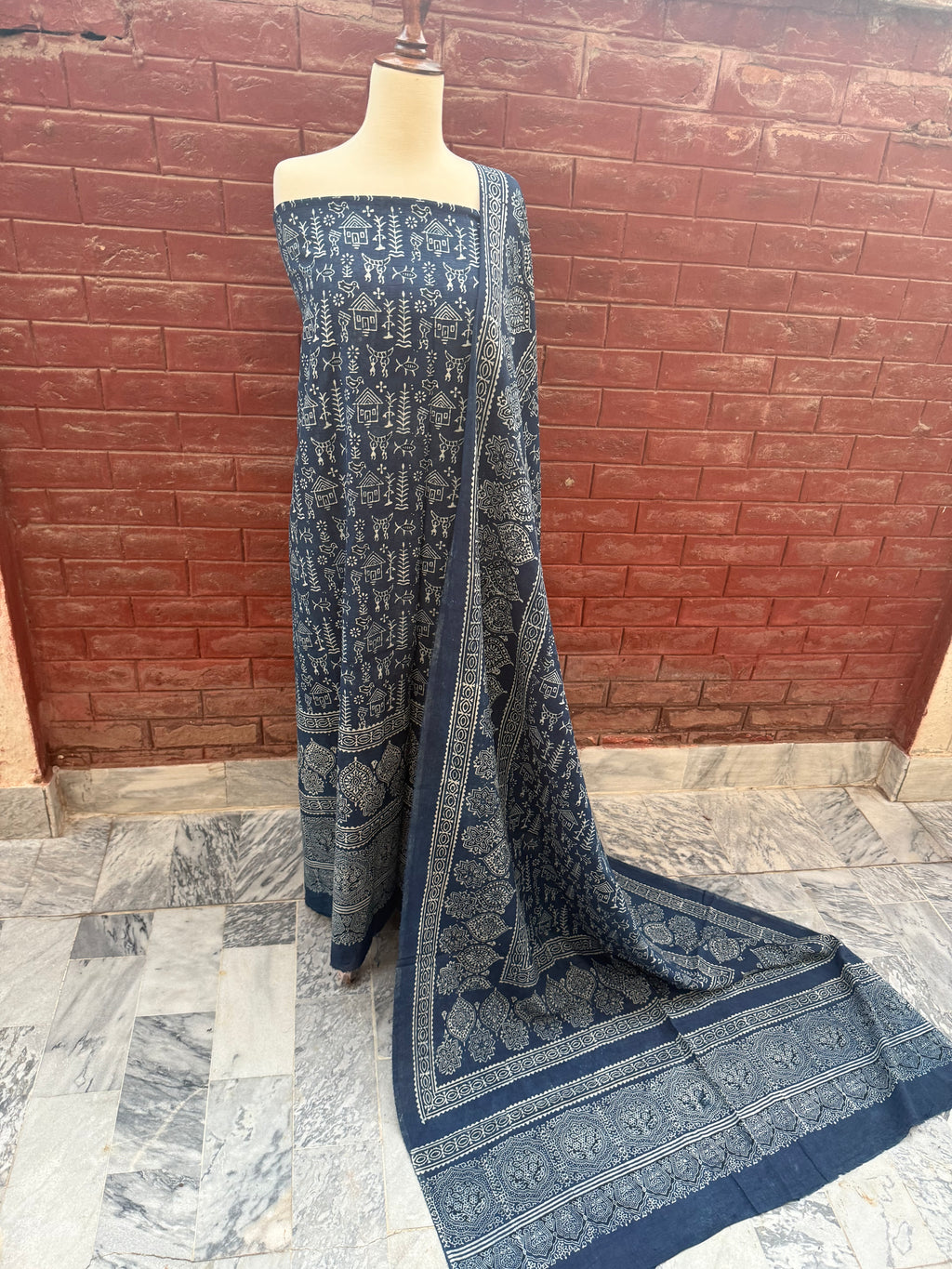 2 Piece (Natural dye) Indigo