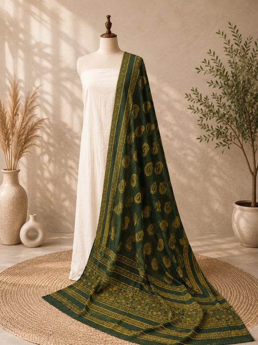 Haree Ajrak Shawl