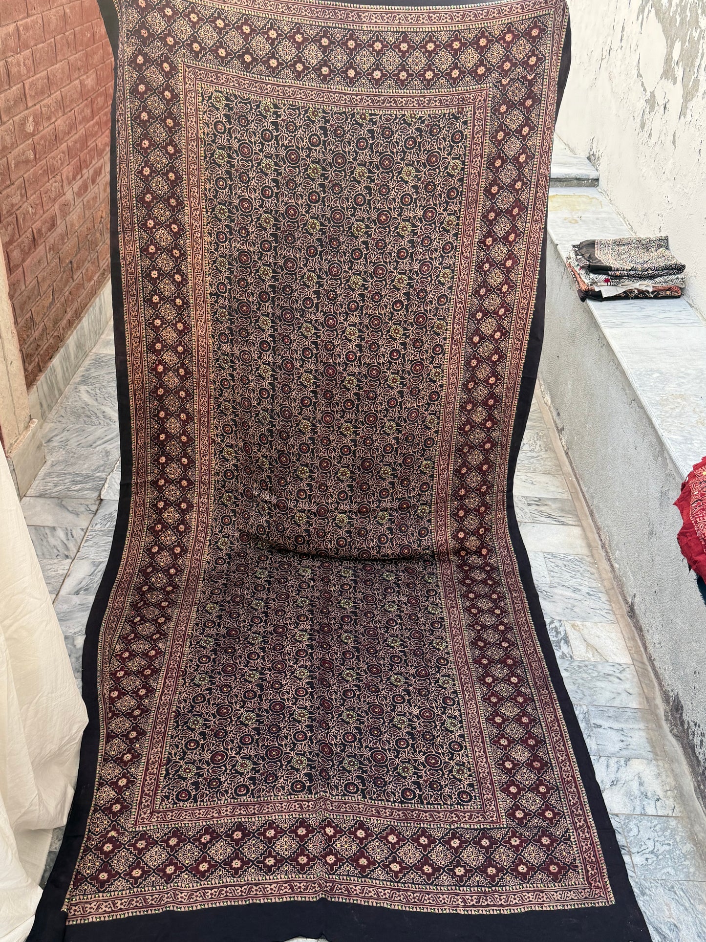 Premium chamois silk Sitara embellished (silk)
