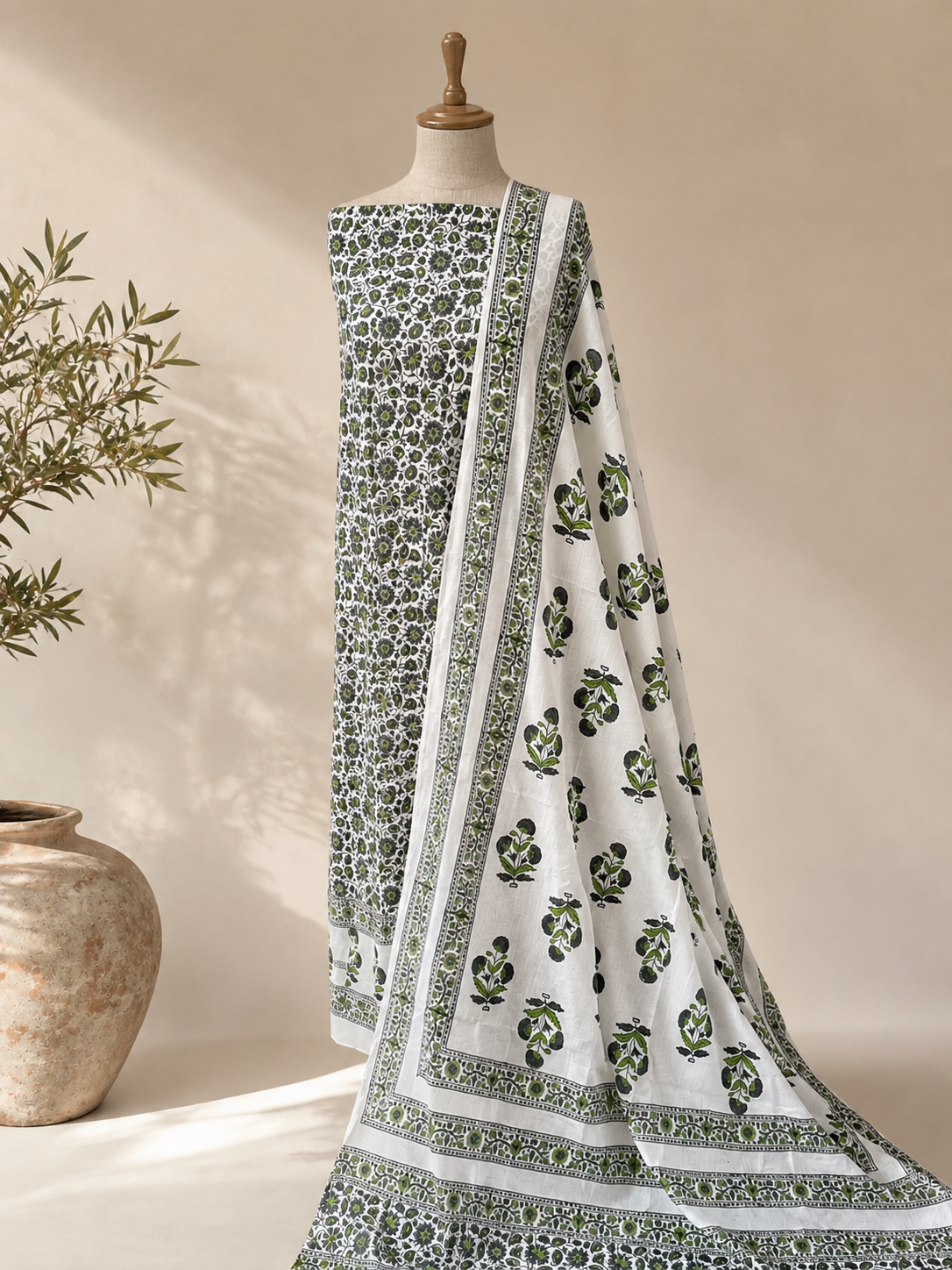 Dilbar 2 piece (block print)