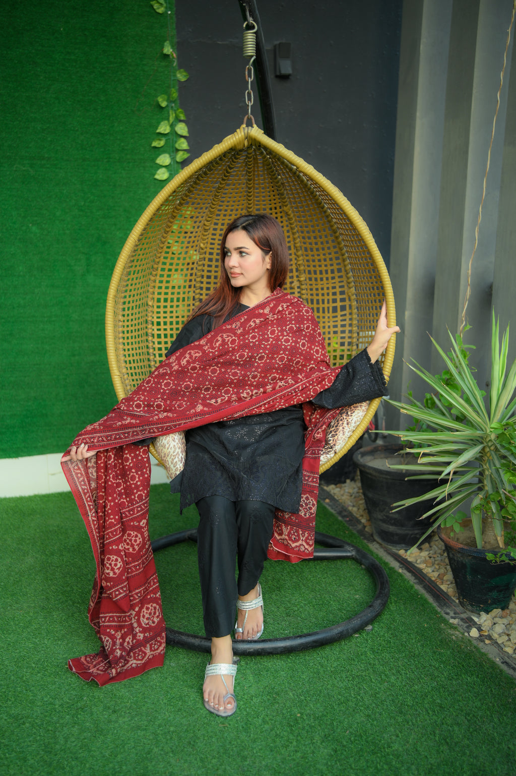 Star Ajrak Shawl