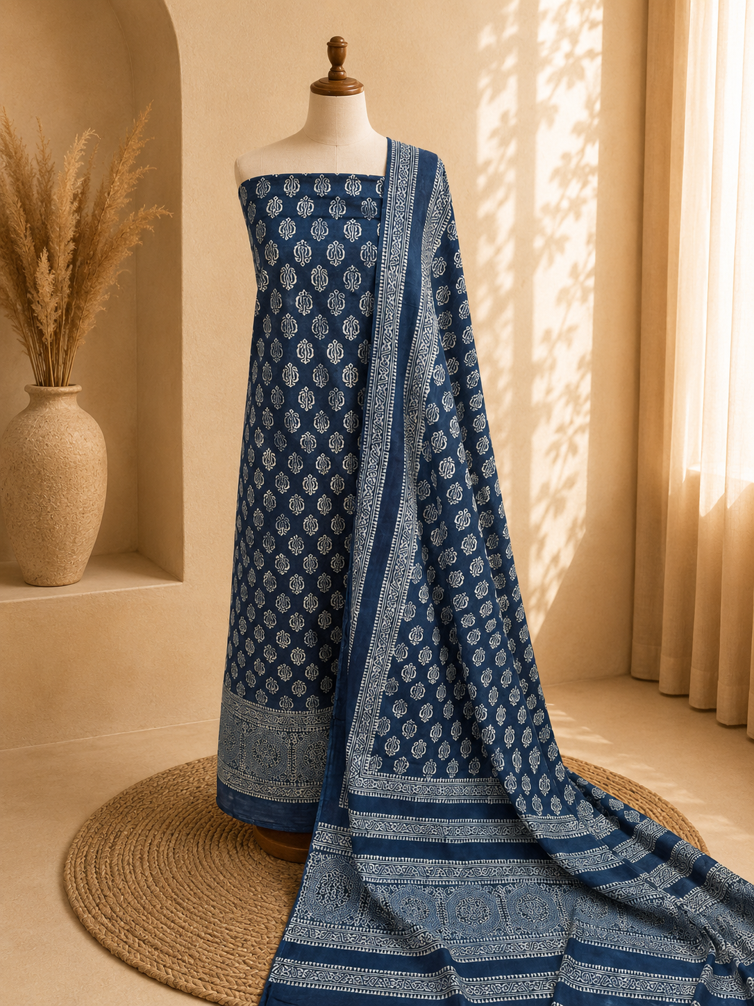 2 Piece (Natural dye) Indigo