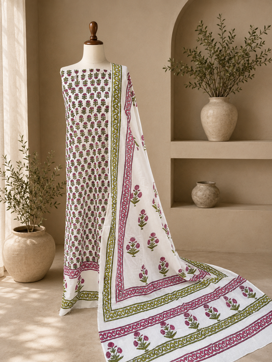 Phool  2 piece (block print)
