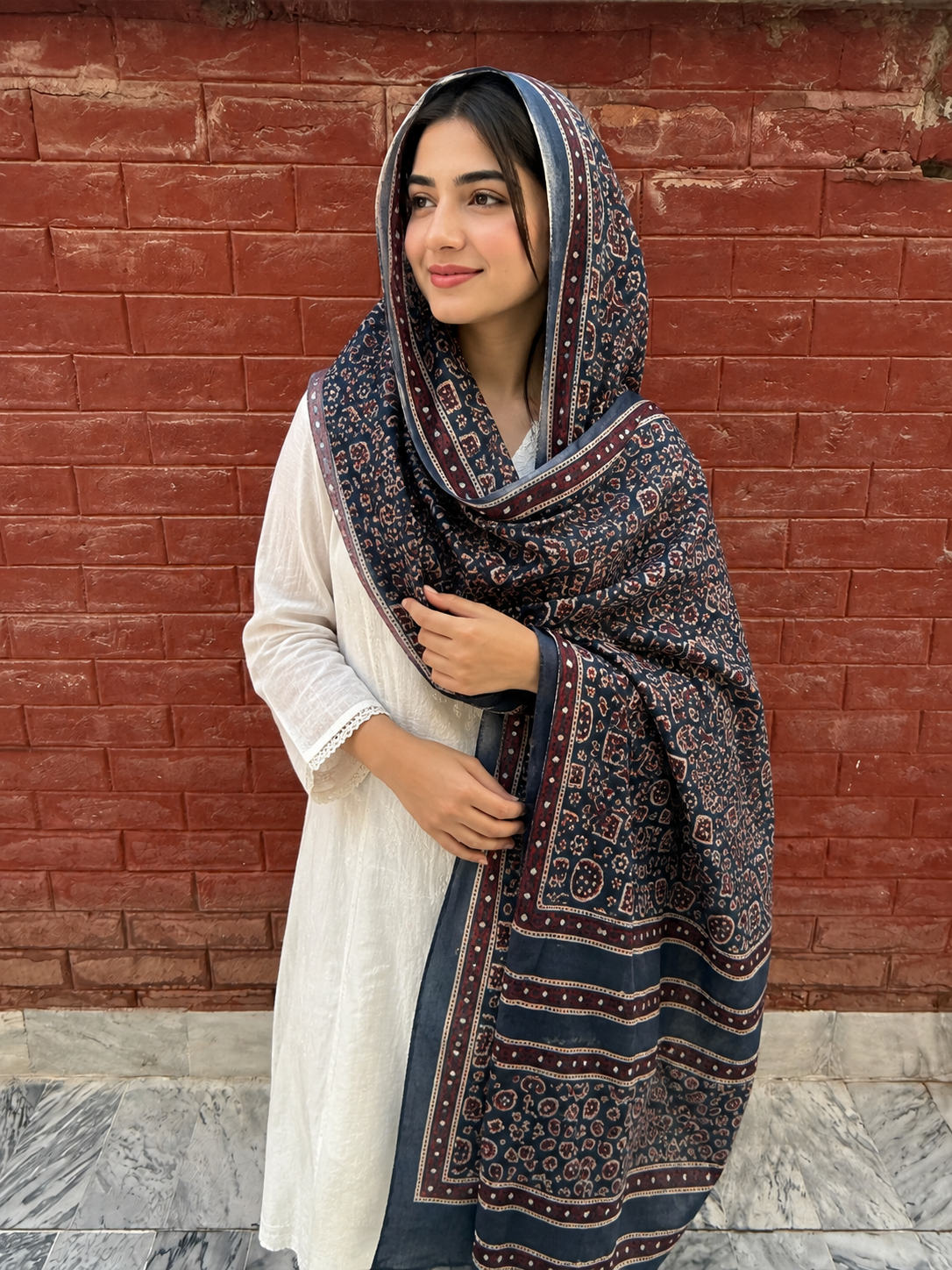 Asli Ajrak Shawl