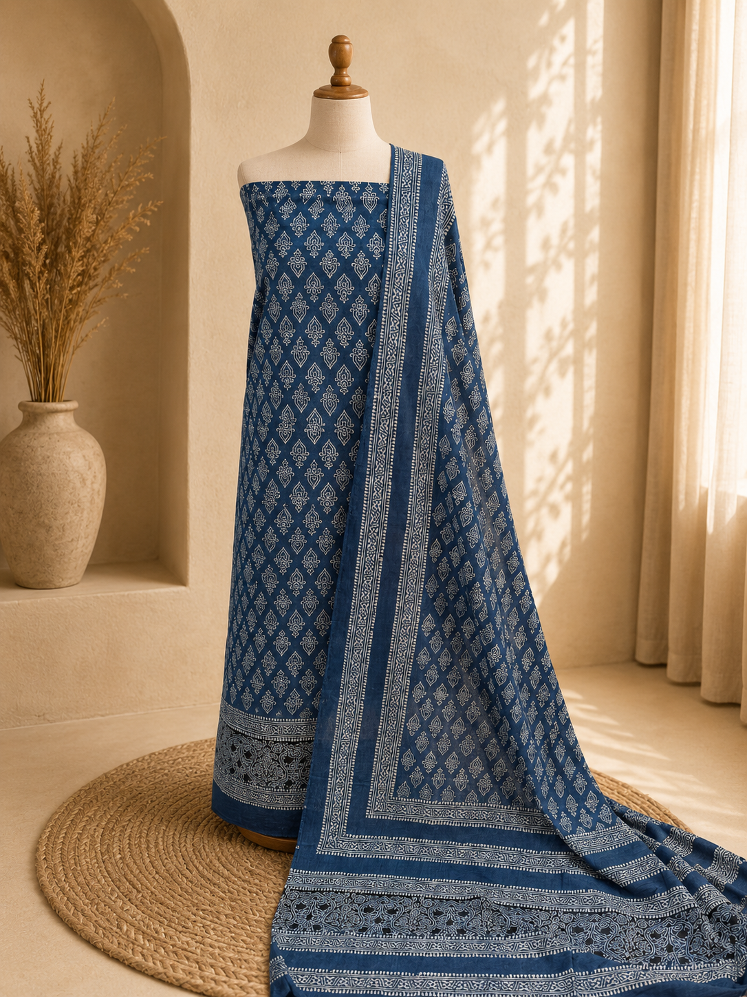2 Piece (Natural dye) Indigo