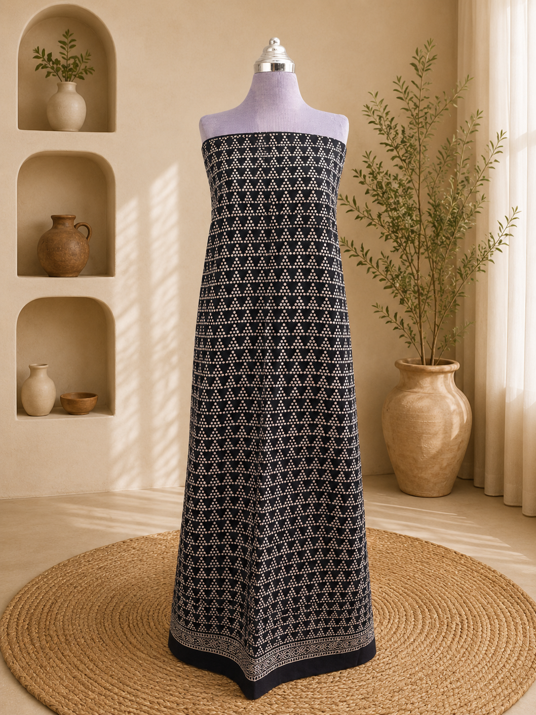 Chunri kurta Black