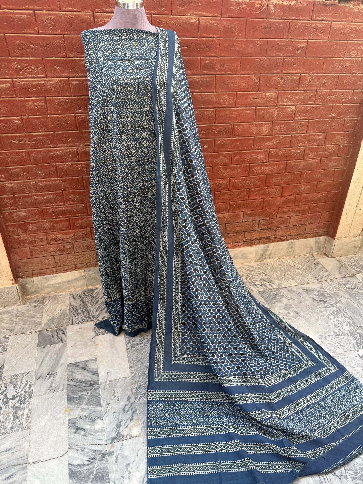 Kehkashan 2 Piece (Natural dye) Indigo