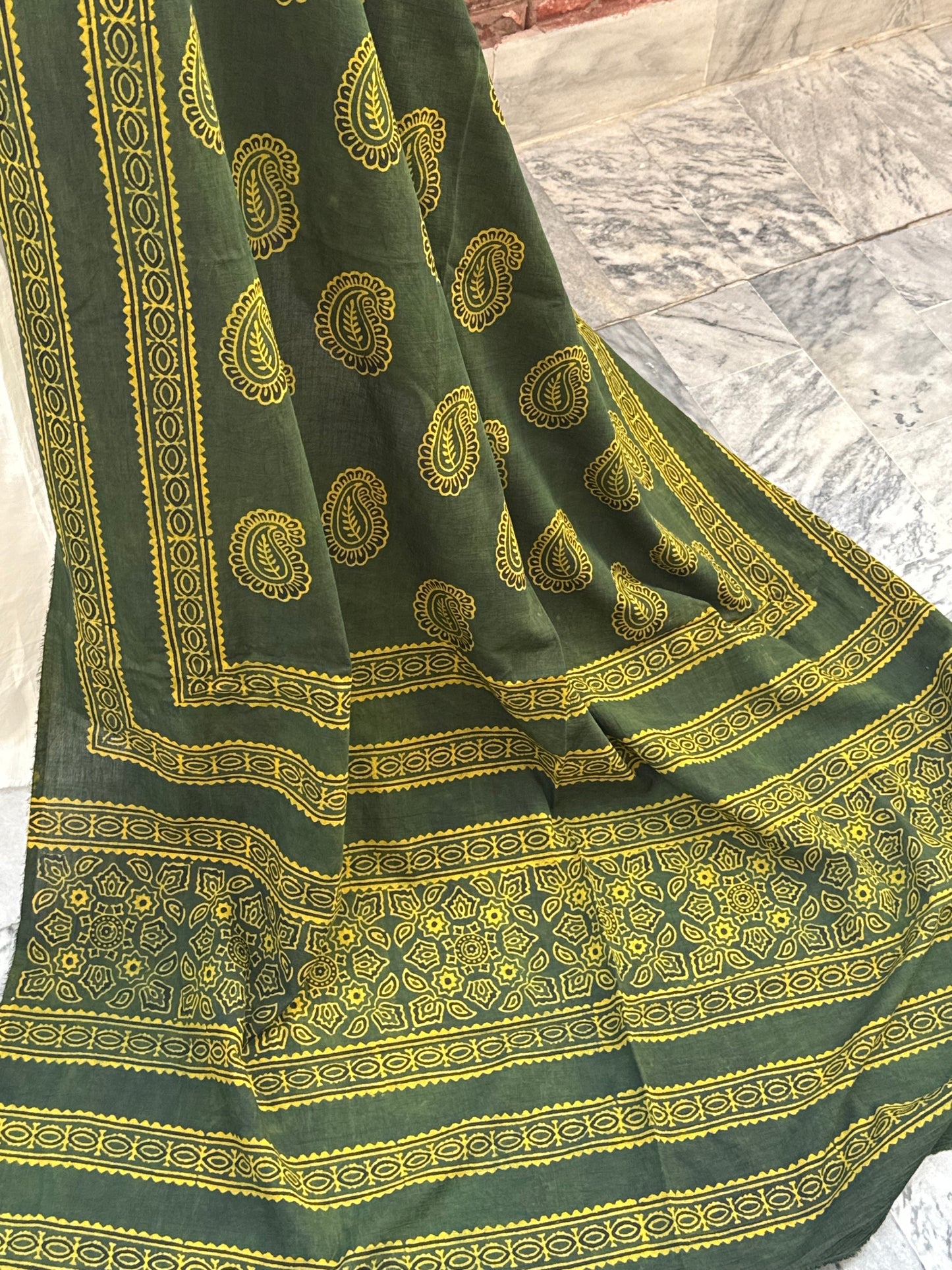 Haree Ajrak Shawl