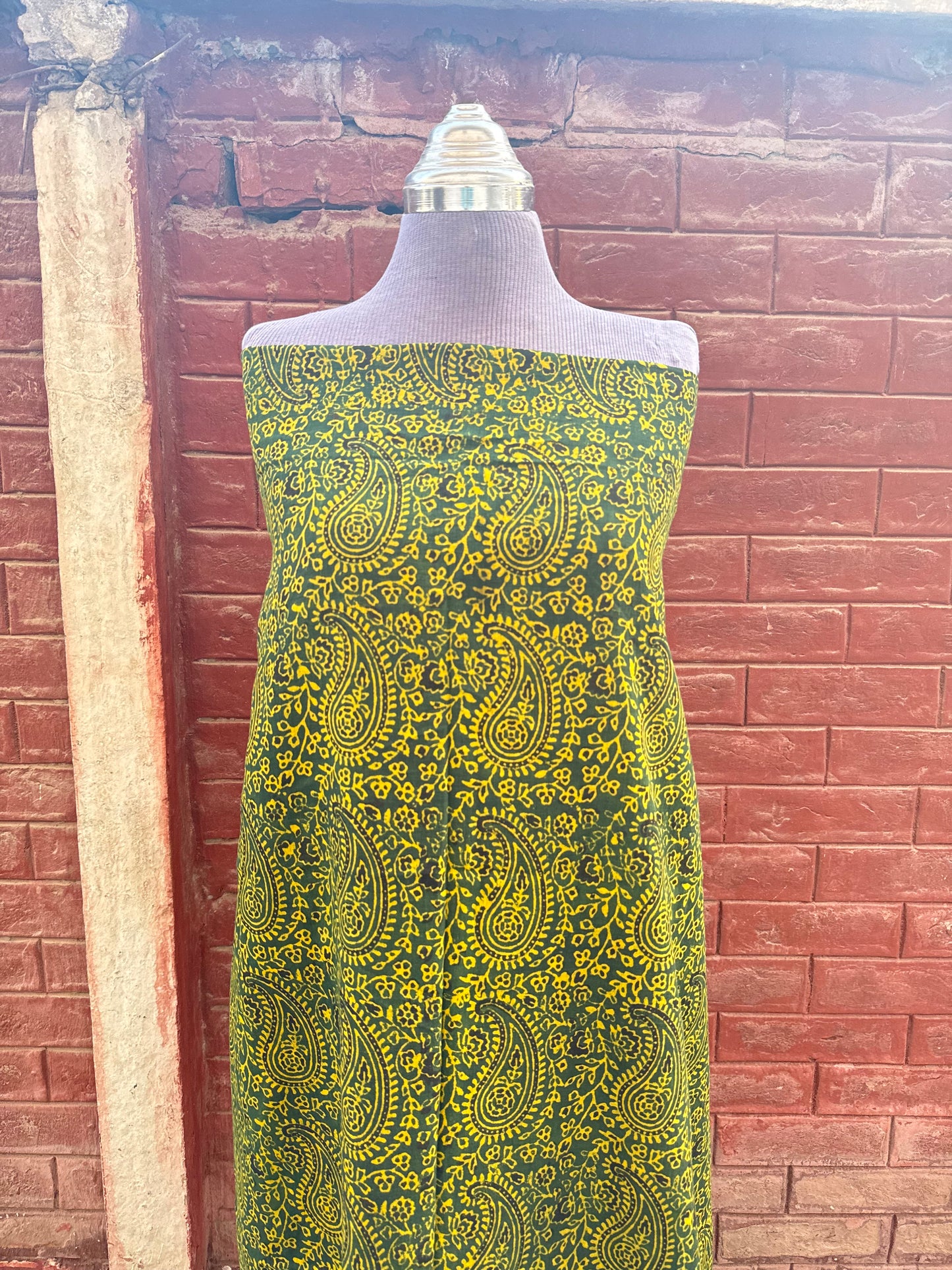 Jaal Ajrak kurta (green)