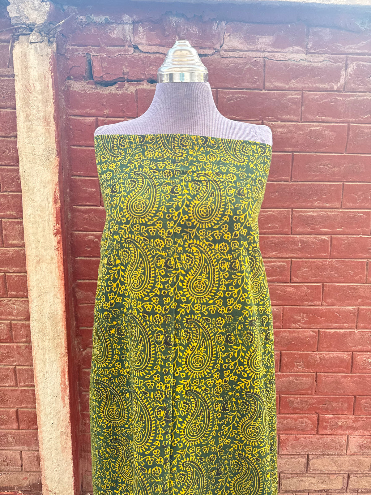 Jaal Ajrak kurta (green)