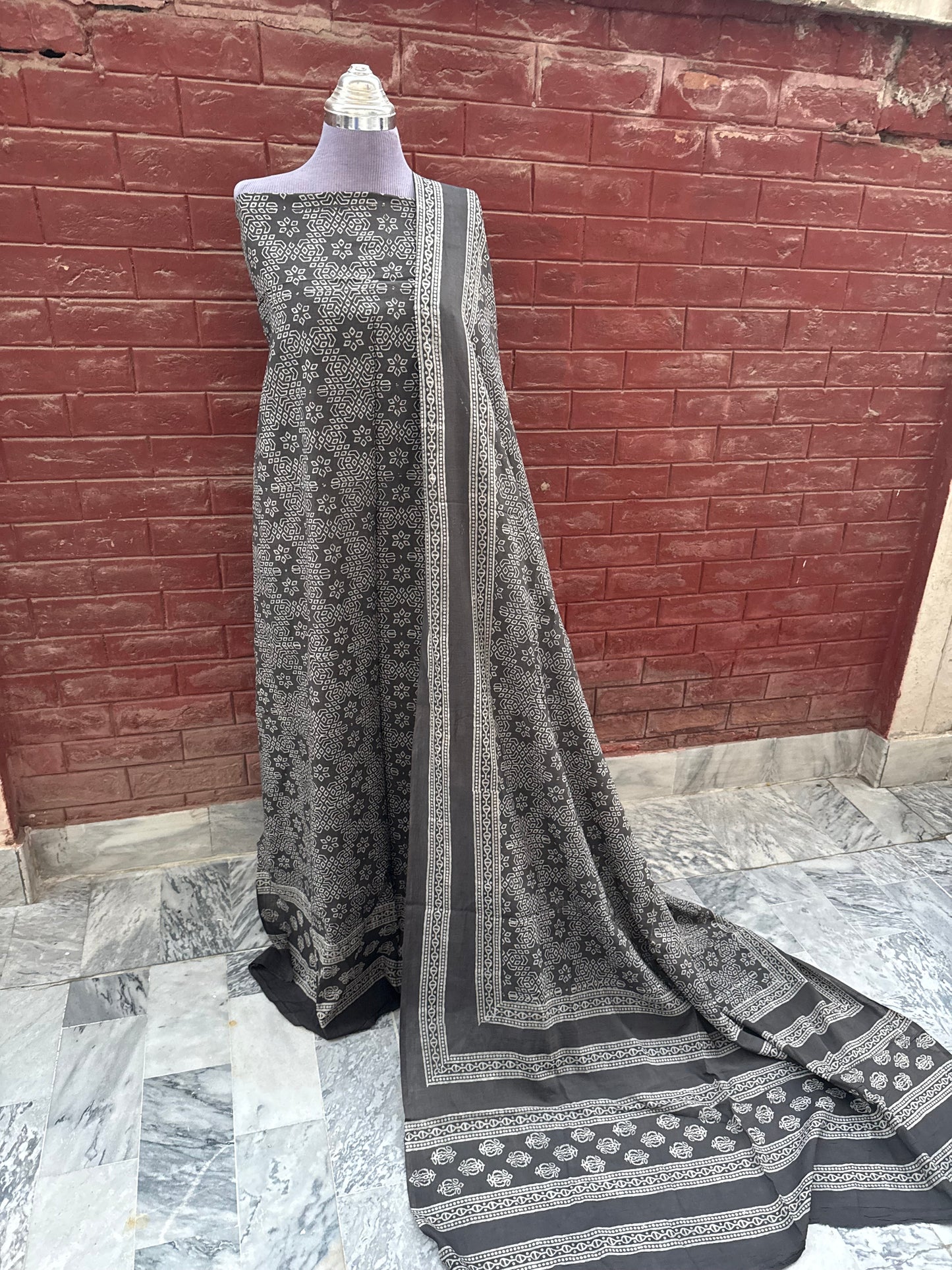 2 piece (Natural dye) grey