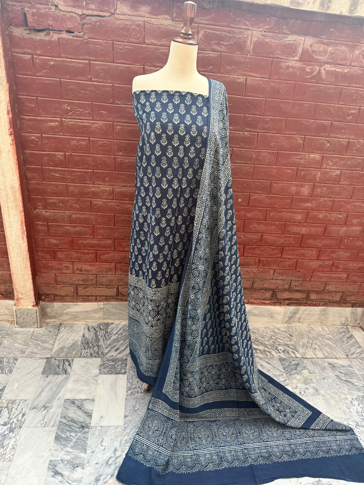2 Piece (Natural dye) Indigo