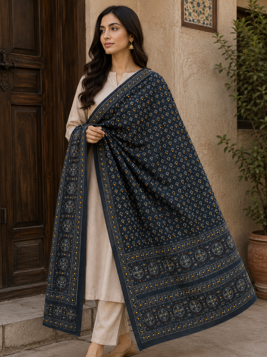Pure lawn Indigo Sitara embellished