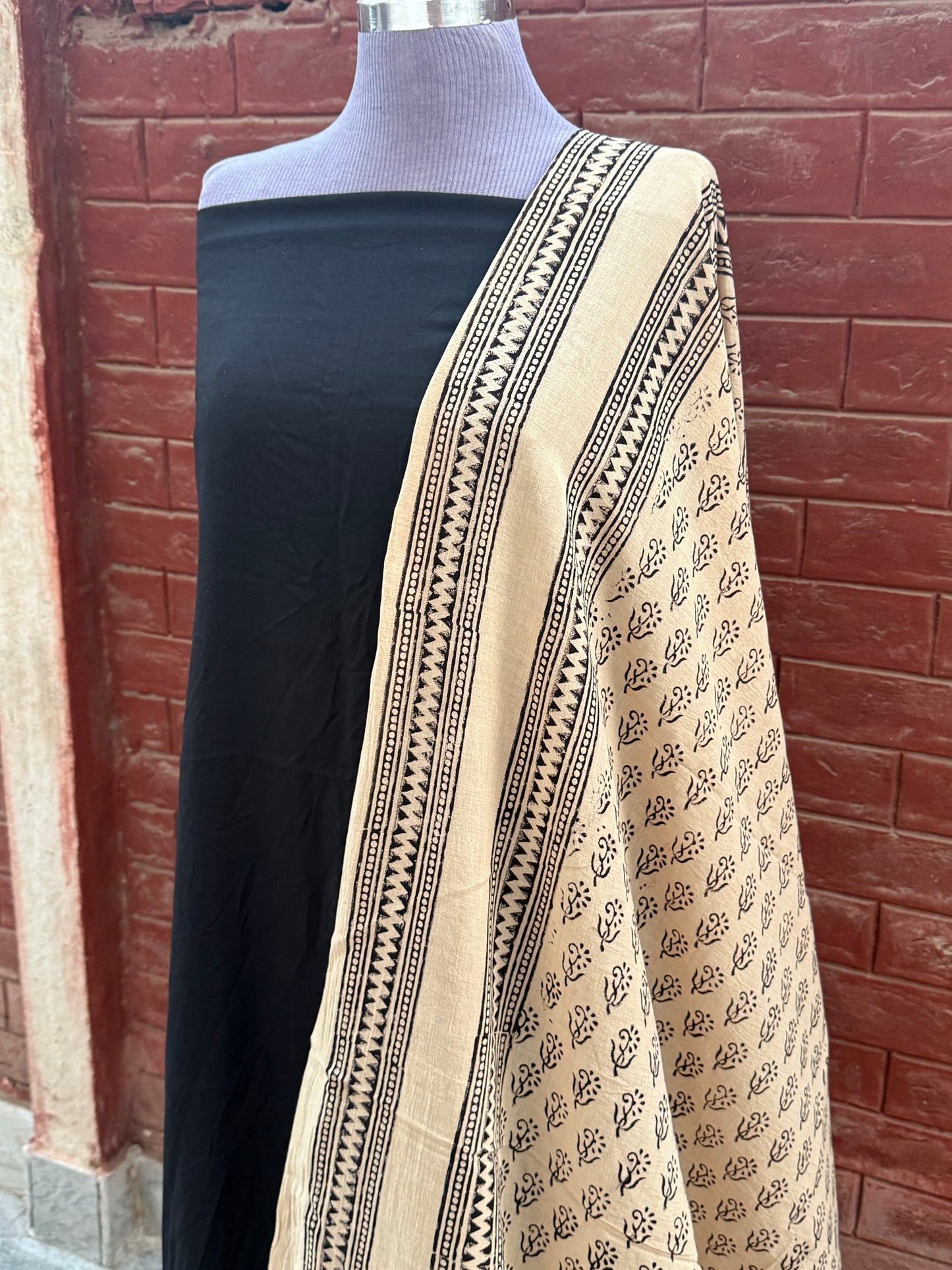 Dupata/Shawl Cream beige