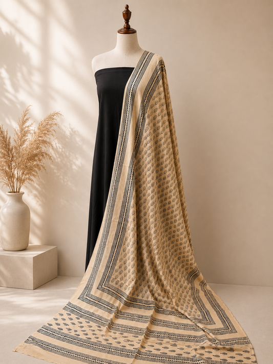 Dupata/Shawl Cream beige