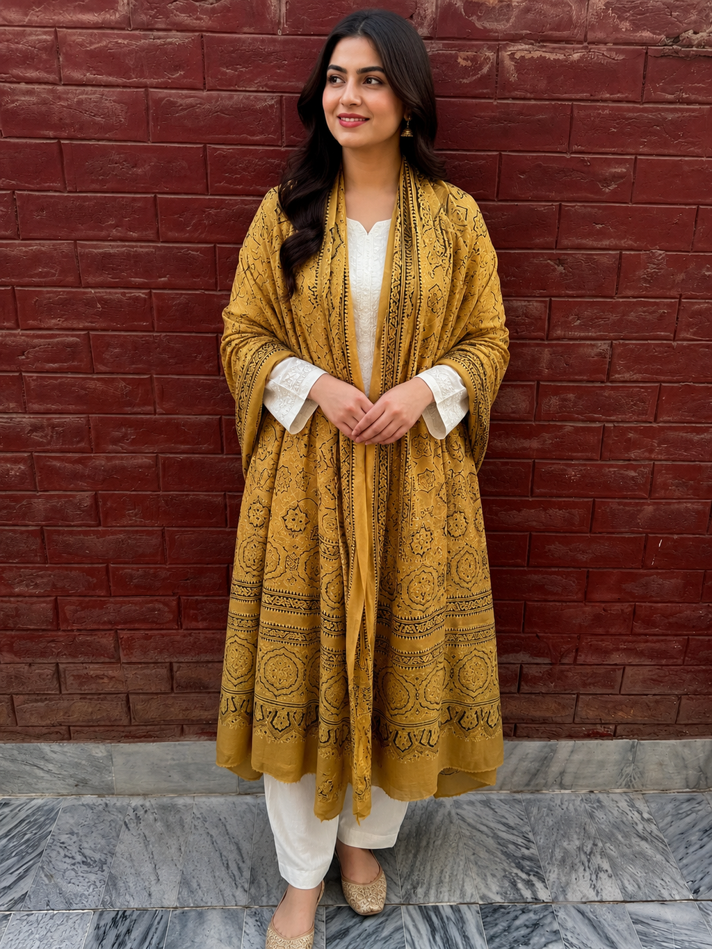 Sahiba  Ajrak Shawl