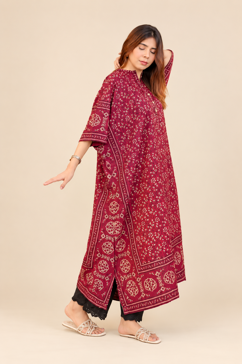 Ajrak Kaftaan