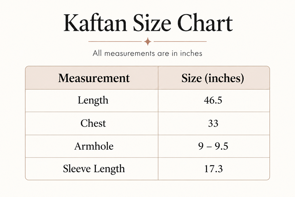 Ajrak Kaftaan