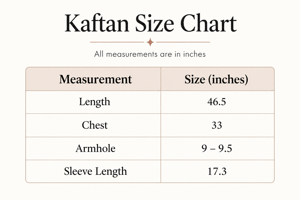Ajrak Kaftaan